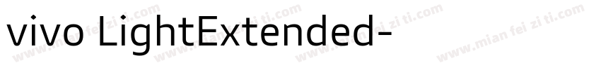 vivo LightExtended字体转换